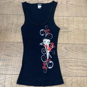 Betty Boop Black tank top